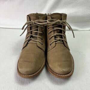 Sam Edelman Shoes Womens 6.5M Mare Nubuck Leather Ankle Booties lace up